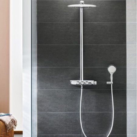 Душевая стойка Grohe Rainshower Smart Control 26250LS0 настенная цвет хром с термостатом