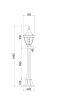 Парковый светильник Maytoni Outdoor Rivoli (Риволи) O026FL-01B