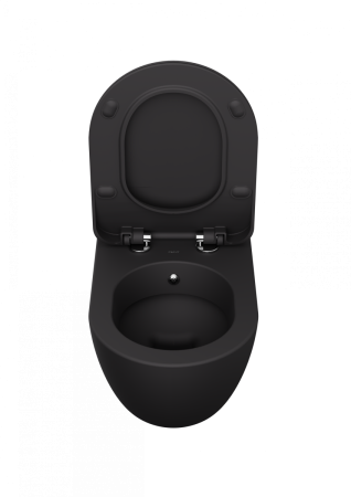 Чаша унитаза подвесная Creavit Free FE320-00AM00E-0000 цвет черный без сиденья душевой смыв