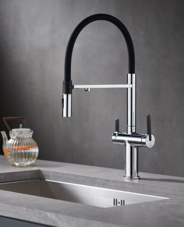 Смеситель для кухни Rose R458 на мойку хром