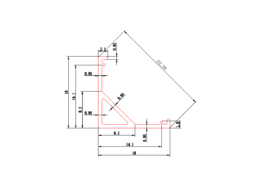 Профиль угловой для однорядной ленты SWG Standard 00-00031955 - фото 3