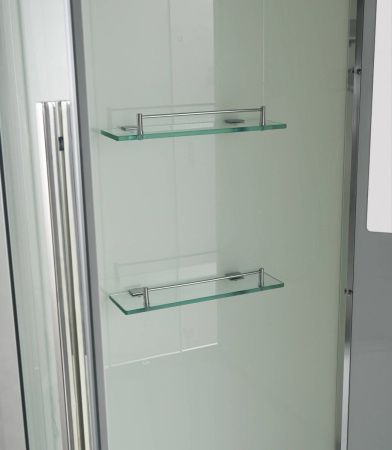 Душевая кабина AvaCan EM EM5080LEDT 80х80 четверть круга с крышей ориентация универсальная