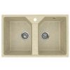 Кухонная мойка Practik PR-M-770-002 75х50 цвет бежевый поверхность глянцевая