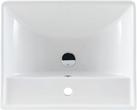 Раковина керамическая Aquanet Ирис 00301803 60х50 полувстраиваемая цвет белый 1 отверстие под смеситель