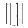 Душевой уголок Cerutti SPA CEZA'S120B 120х90 стекло прозрачное профиль черный без поддона