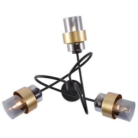 Светильник потолочный Escada Hurricane (Хуррицане) 1139/3P Black/Gold