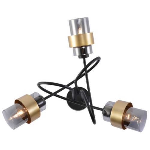 Светильник потолочный Escada Hurricane (Хуррицане) 1139/3P Black/Gold - фото 3
