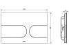 Смывная панель TOTO MB175M#SS