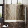 Душевая шторка на ванну Maybah Glass MGV-151-5у 75х140 стекло тонированное профиль хром ориентация универсальная