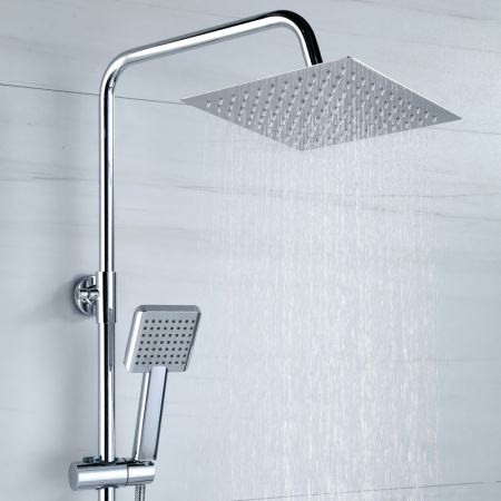 Душевая стойка Bond Cube B02-9400 настенная цвет хром глянцевый