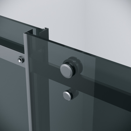 Душевая дверь Grossman Classic 100.K33.04.130.21.10 130х195 стекло тонированное профиль черный матовый