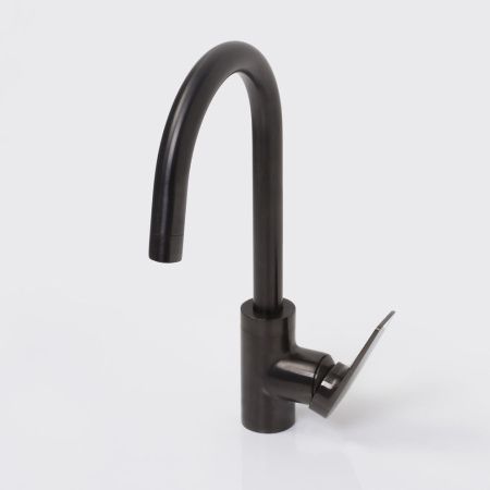 Смеситель для кухни Wasserkraft Wiese 8400 8407 на мойку серый