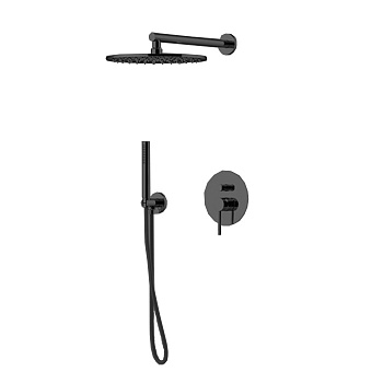 Душевая система Gattoni CIRCLE TWO 9190/PDNO (аналог 9090/PDNO) встраиваемая черный