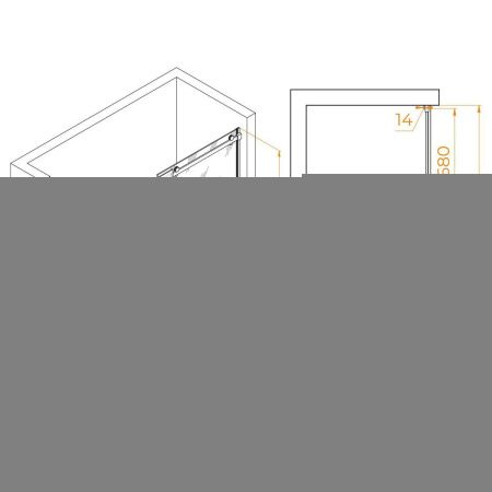 Душевая дверь RGW Tornado 02071418-11 180х195 стекло прозрачное профиль хром
