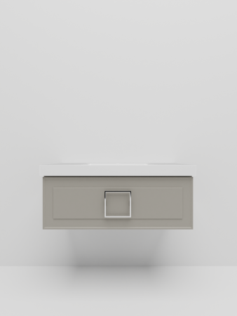 Тумба с раковиной La Fenice CUBO NFNC-01-CUB-C-100-1-100 100х50 подвесная цвет бежевый