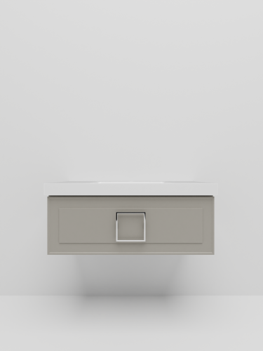 Тумба с раковиной La Fenice CUBO NFNC-01-CUB-C-100-1-100 101х36х49 подвесная цвет бежевый - фото 4