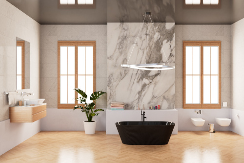 Ванна акриловая Frank 12314 170х75 отдельностоящая овальная с ножками - фото 2