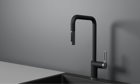 Смеситель для кухни Granula 8173, ШВАРЦ на мойку шварц