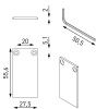 Комплект заглушек для накладного шинопровода Lumker SY-Link (СЫ-Линк) 00-00013581