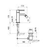 Смеситель Webert Azeta AZ840102015 на биде хром