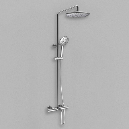 Душевая стойка Vincea Desire VSFS-1D1TCH настенная цвет хром с термостатом