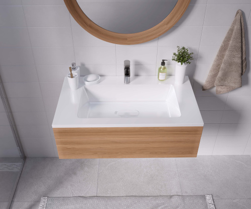 Раковина Uperwood Modul 77 см 2911020340 полувстраиваемая цвет белый - фото 3