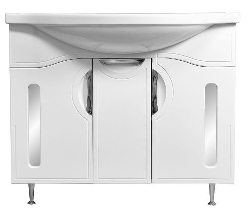 Тумба под раковину Stella Polar Сильва SP-00000204 100х30 напольная цвет белый - фото 4