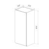 Шкаф LeMark Veon LM01V35PL 40х90 подвесной цвет белый