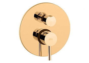 Смеситель для ванны с душем Paffoni Light LIG018HG встраиваемый в стену золото