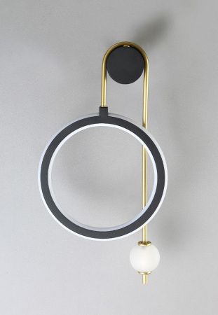 Бра Crystal Lux Corida (Цорида) CORIDA AP25W LED BLACK/GOLD