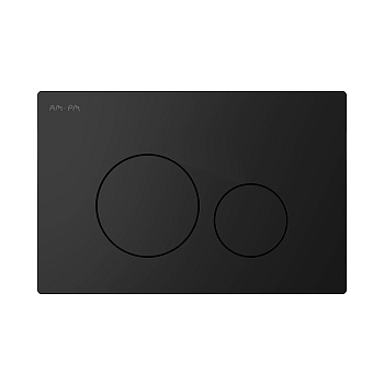 Клавиша смыва пневматическая Am.Pm Pro L I049038 цвет черный матовый Клавиша смыва пневматическая Am.Pm Pro L I049038 цвет черный матовый