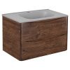 Тумба под раковину Vincea Paola VMC-2P800RW 80х50 подвесная цвет коричневый
