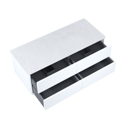 Тумба под раковину IDDIS Aiger AIG12W1i95K 120х50х42 подвесная цвет белый - фото 3