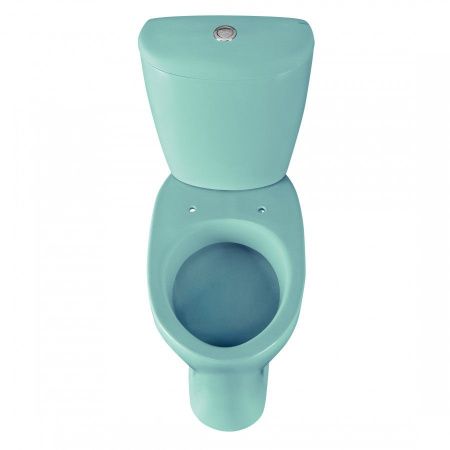 Унитаз-компакт напольный с бачком Santeri Версия 1P4015S0600BF голубой с сиденьем каскадный смыв
