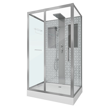 Душевая кабина Niagara Luxe 7711WBK 120х90 прямоугольная без крыши ориентация универсальная Душевая кабина Niagara Luxe 7711WBK 120х90 прямоугольная без крыши ориентация универсальная