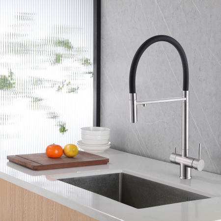 Смеситель для кухни Abber Wasser Kreis AF81141SP на мойку сатин