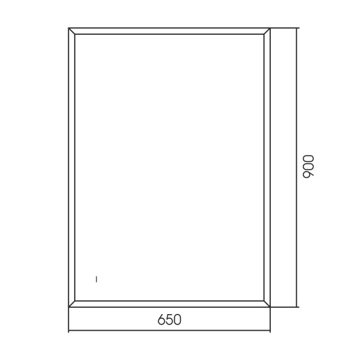 Зеркало в ванную ABBER AG6110SC-0.65 65х90 - фото 4