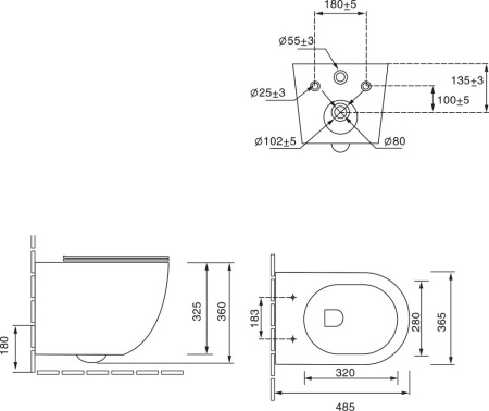 Унитаз подвесной SantiLine SL-5005T-BG бежевый матовый с сиденьем микролифт безободковый смыв торнадо