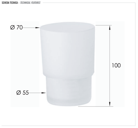 Стакан Remer SQ ACGL15
