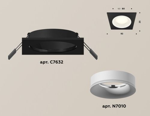 Светильник встраиваемый Ambrella Light Techno (Тецхно) XC7632001 - фото 2