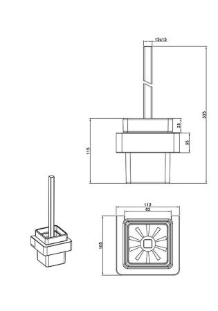 Ершик AltroBagno Aperto AltroBagnoAperto081204Cr
