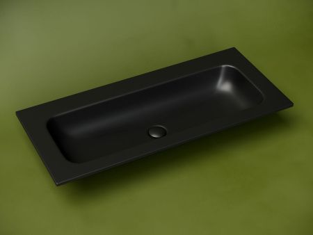 Раковина из сантехнического фарфора Ceramica Nova GRACE CN7013MBwx 100х50 накладная цвет черный