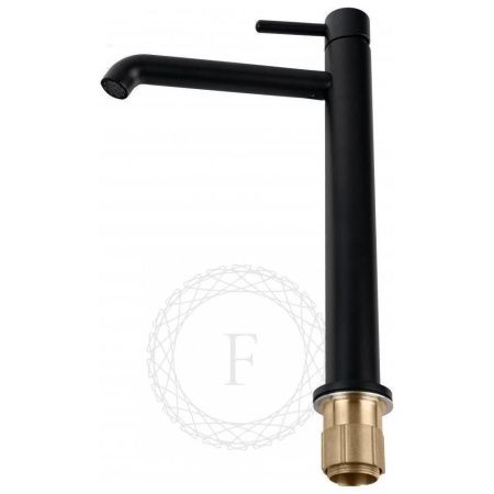 Смеситель для раковины Filarete Roun FL6020BL на столешницу черный