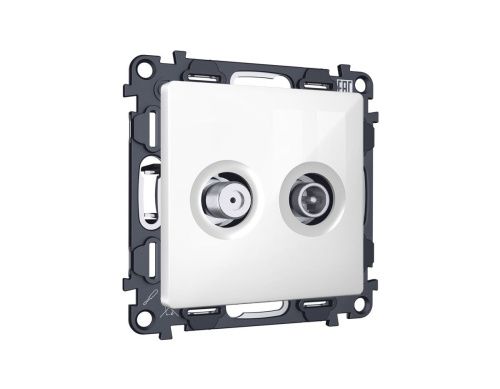 Комплект механизма розетки TV оконечной + SAT 5-862MHz 3.5dB/950-2150MHz 3.5dB Ambrella Volt MA MA113310 - фото 4