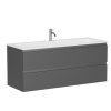 Тумба под раковину Sancos FOLK FL120GS 120х40 подвесная цвет серый