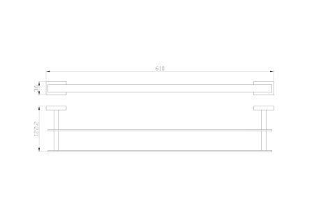 Полотенцедержатель Wonzon & Woghand Flat WW-9711-60CM