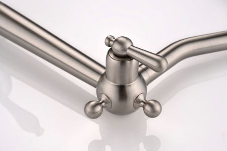 Смеситель для кухни Paulmark RETRO Re213226-BS на мойку никель