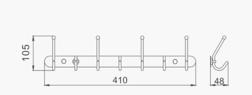 Крючок D-Lin D201854-7 - фото 2