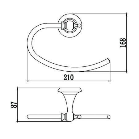 Полотенцедержатель Savol S-06960W