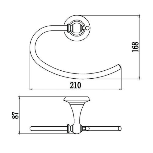 Полотенцедержатель Savol S-06960W - фото 3